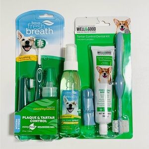 TropiClean Fresh Breath and Well & Good Dental Kit for Dogs